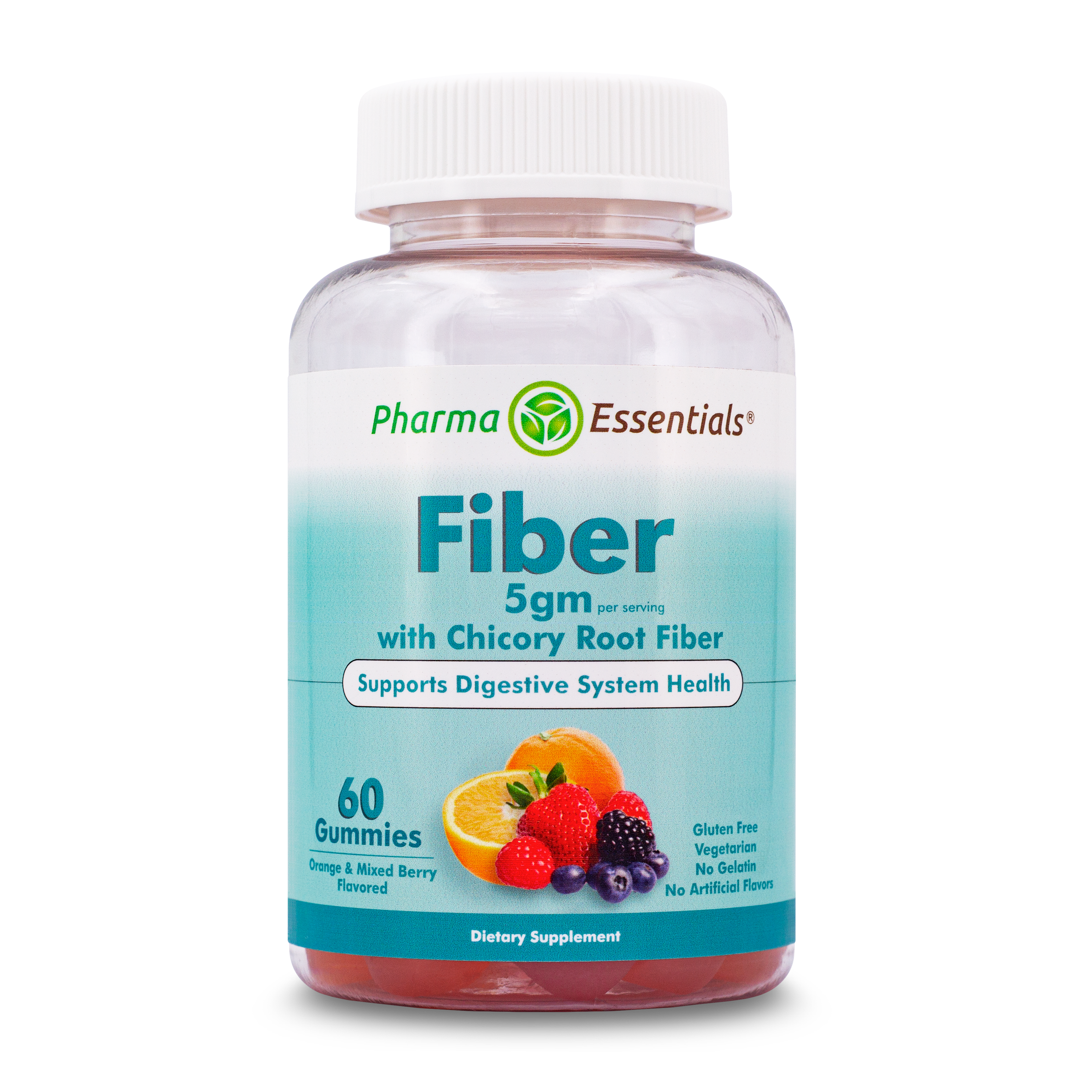 Fiber 5gm with Chicory Root Fiber, vegetarian gelatin-free gummies