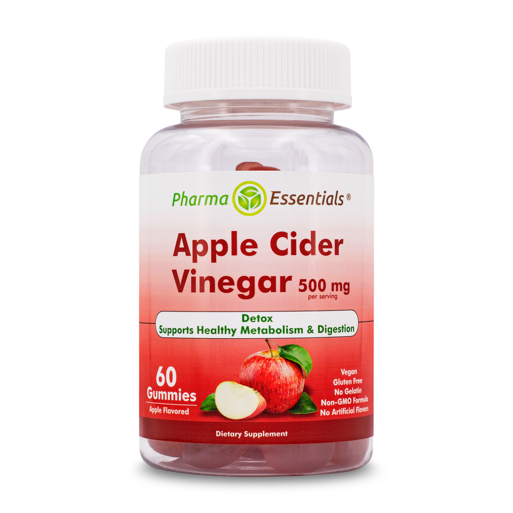 Organic Apple Cider Vinegar, gelatin-free (vegans and vegetarians) gummies, detox, support healthy metabolism and digestion.