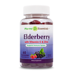 Load image into Gallery viewer, Elderberry  gelatin-free 60 Gummies
