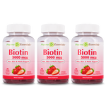 Load image into Gallery viewer, Biotin 5000 mcg gelatin-free gummies 
