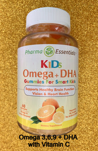 Kids Omega + DHA vegetarian gelatin-free gummies