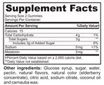 Load image into Gallery viewer, Supplement Facts Melatonin 5mg gummies Vegetarian, gelatin-free
