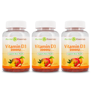 Vitamin D3 2000 IU 90 Gummies (Pack of 3)