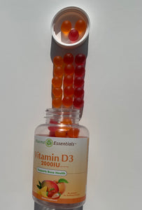 Vitamin D3 2000 IU 90 Gummies (Pack of 2)