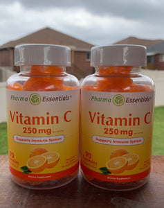Vitamin C 250 mg vegetarian, gelatin- free 90 gummies 